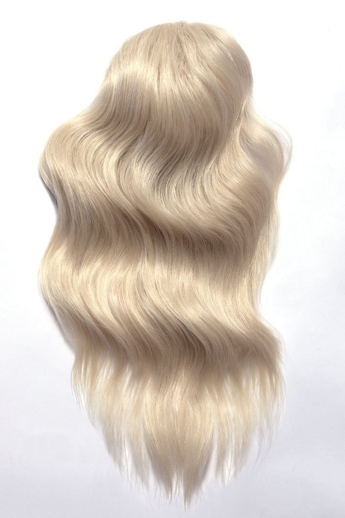 Coadă Păr Deasă Bucle Definite 45 cm - Silk Futura® Light Blonde